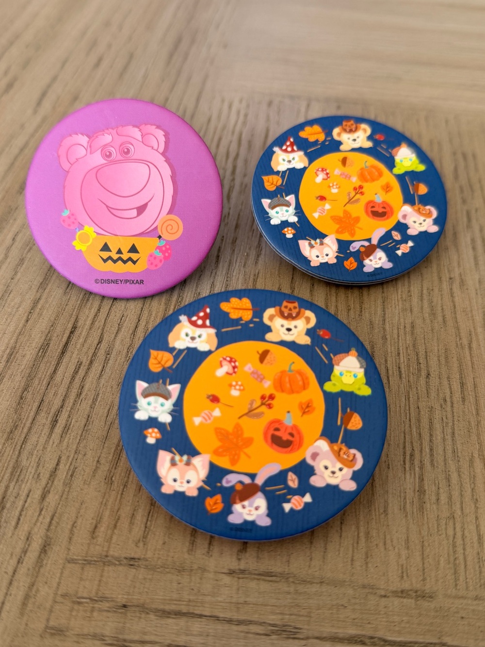 Set Of 3 Shanghai Disneyland Halloween Clip Badges- Only From Hotel Stays! DUFFY